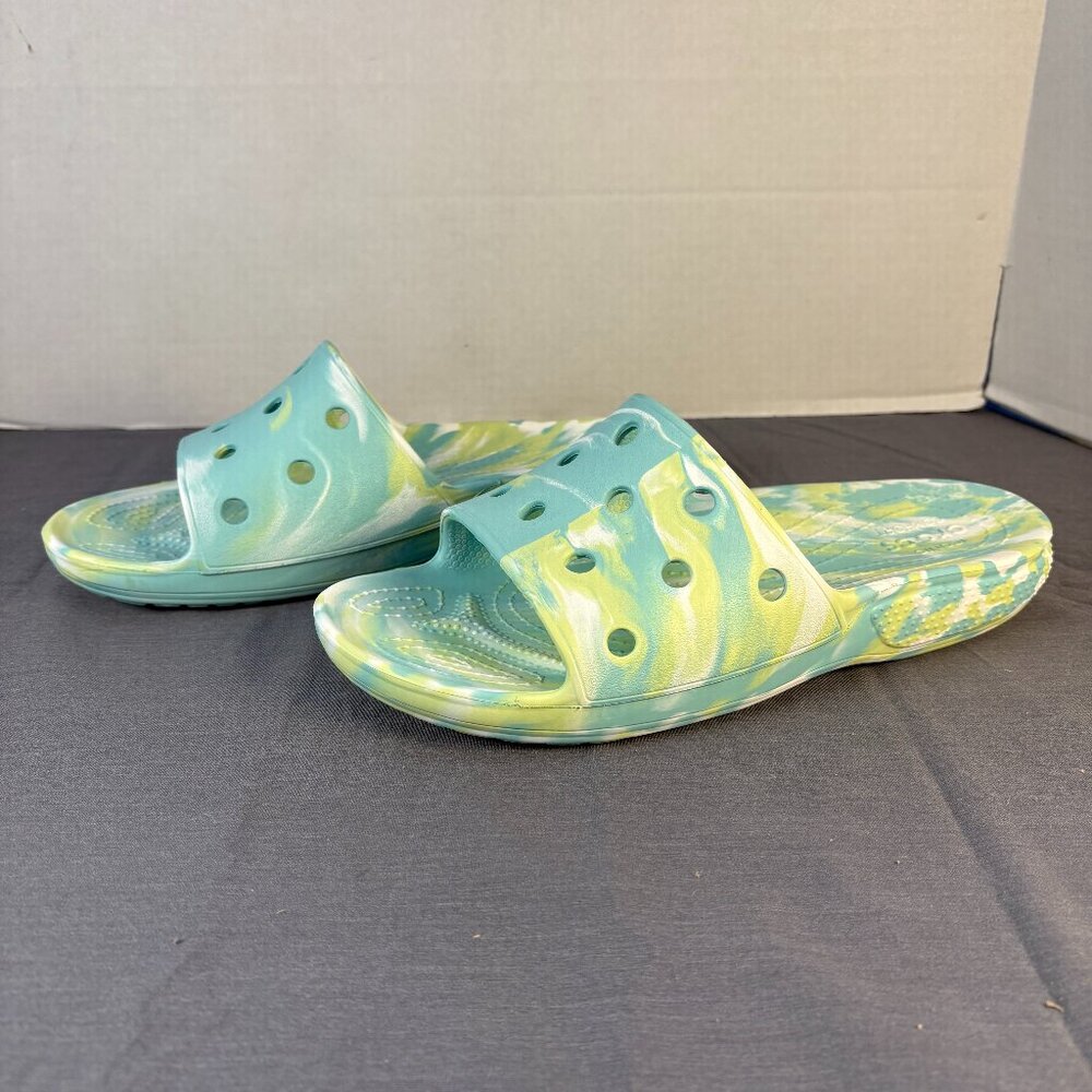 Crocs Classic Unisex Pure Water Marbled Slide Sandals Men’s 8 Women’s 10